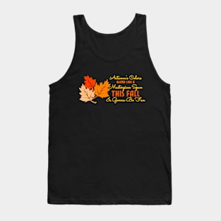 Fall's Artistry: A Symphony of Autumn Leaves and Colors Tank Top